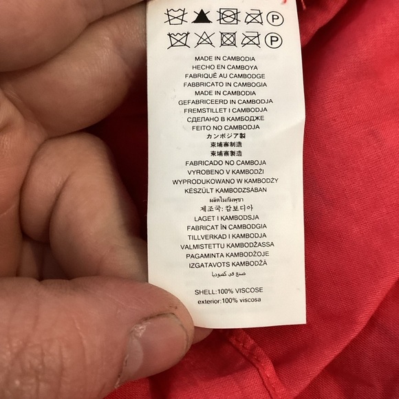 Michael Michael Kors Zebra Print Midi Dress Geranium Red Sleeveless XL - Picture 7 of 7